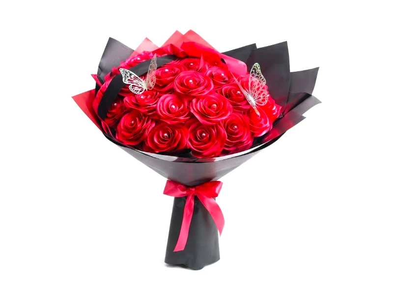 Ramo de 30 rosas rojas 22 Zelle