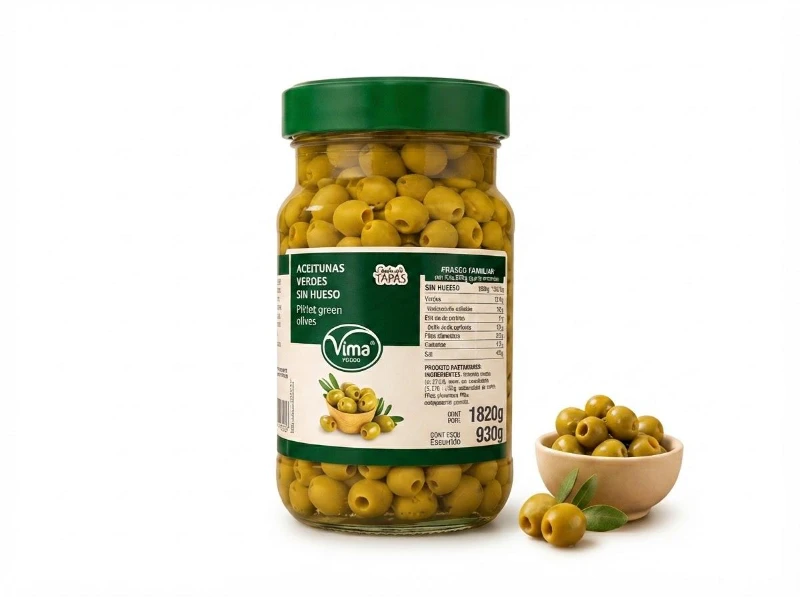 Aceitunas verdes sin hueso Vima 1820g